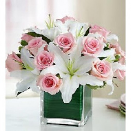 Pink Roses n Lily